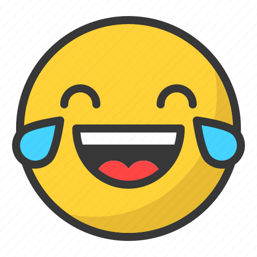 Cry, emoji, emoticon, happy, laugh, smile, tear icon - Download on Iconfinder