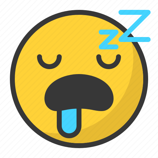 Emoji, emoticon, sleep, sleepy, tired icon - Download on Iconfinder