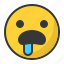 emoji, emoticon, hungry, sad 