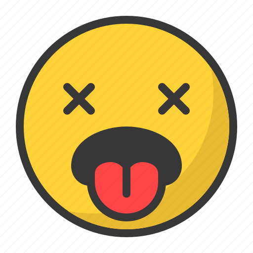 Dead, emoji, emoticon, tongue icon - Download on Iconfinder