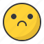 depressed, emoji, emoticon, sad 