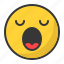 emoji, emoticon, sleep, sleepy, tired, yawn 
