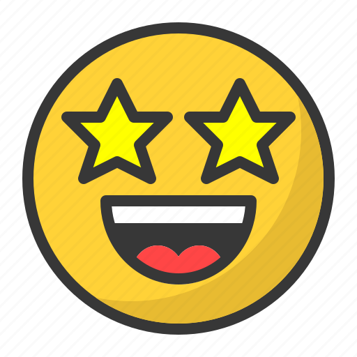 Emoji, emoticon, famous, happy, laugh, smile, star icon - Download on Iconfinder