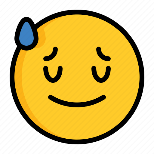 Emoji, relieved icon - Download on Iconfinder on Iconfinder