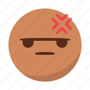 angry, bored, emoji, emoticon, face, mad