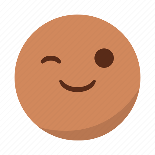 Blink, emoji, emoticon, face, happy, smile icon - Download on Iconfinder