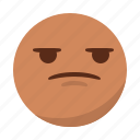 angry, bored, disappointed, emoji, emoticon, face, sad