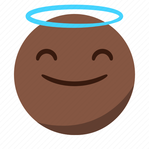 Angel, emoji, emoticon, face, happy, smile icon - Download on Iconfinder