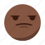 angry, bored, disappointed, emoji, emoticon, face, sad 