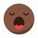 emoji, emoticon, face, sleep, tired, yawn 