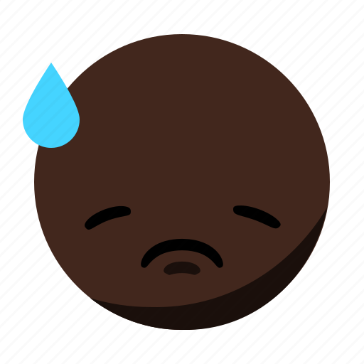 Depressed, disappointed, drop, emoji, emoticon, face, sad icon - Download on Iconfinder