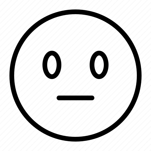 Emoji, neutral icon - Download on Iconfinder on Iconfinder