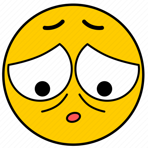 Emojiashamed03, sad, sad eyes, sorry icon - Download on Iconfinder