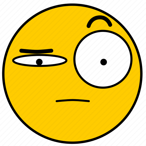 Emojisuspicious03, skeptical, suspicious icon - Download on Iconfinder