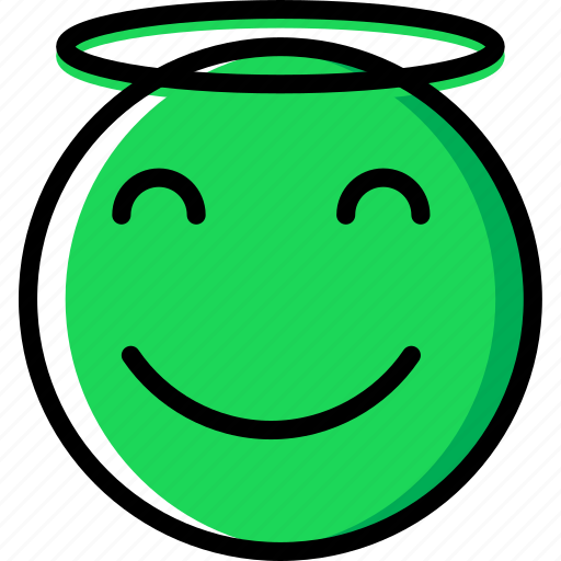 Angel, emoji, emoticons, face icon - Download on Iconfinder