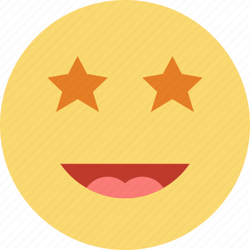 Emoji, emoticons, face, starstruck icon - Download on Iconfinder