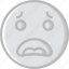 emoji, emoticons, face, worried 