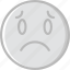 emoji, emoticons, face, sad 