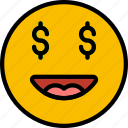 emoji, emoticons, face, money