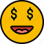 emoji, emoticons, face, money 