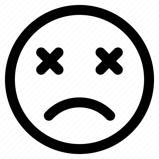 Emojis, dead, sad, emoji, expression, emot, emoticon icon - Download on Iconfinder