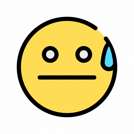 Awkward, oops, drop, emoji, expression, face, emoticon icon - Download on Iconfinder