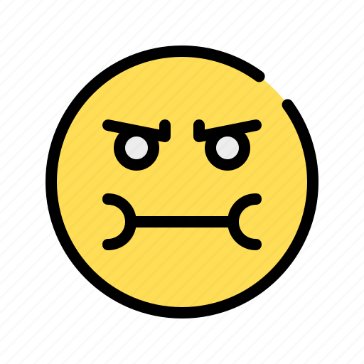 Cheeks, bloated cranky, disturbed, annoyed, emoji, emoticon, upset icon - Download on Iconfinder