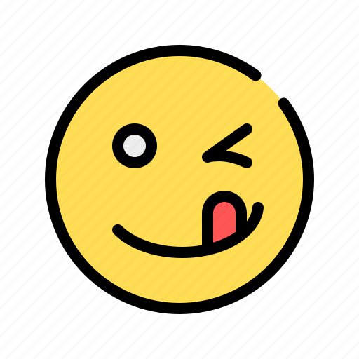 Winking, silly, stupid, tongue out, emoji, emoticon, funny icon - Download on Iconfinder