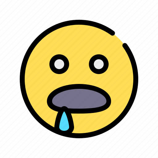Hungry, drool, tempted, greedy, emoji, emoticon, amazement icon - Download on Iconfinder