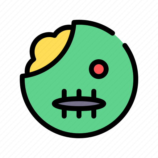 Living corpse, zombie, horror, scary, emoji, emoticon, undead icon - Download on Iconfinder