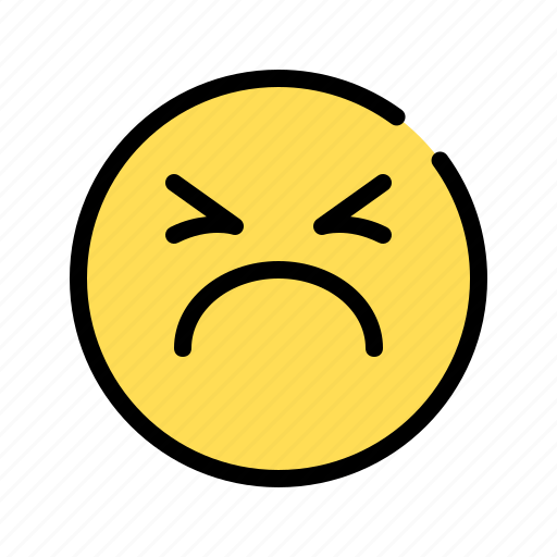 Pouting, sullen, grim, sad, moody, emoji, depressed icon - Download on Iconfinder