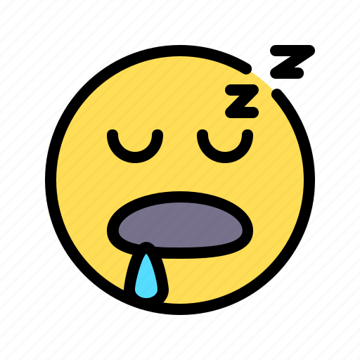 Sleep, asleep, dream, drool, emoji, emoticon, sleepinesssleep icon - Download on Iconfinder