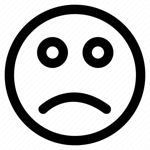 Emoticon, face, expression, sad, emoji, feeling, emotion icon - Download on Iconfinder