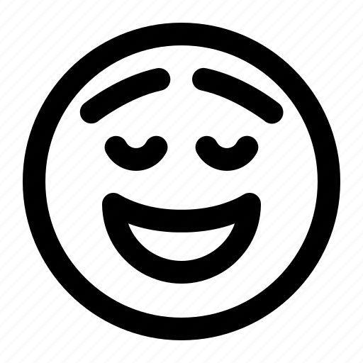 Emoji, emoticon, expression, face, happy, relief, smiley icon - Download on Iconfinder