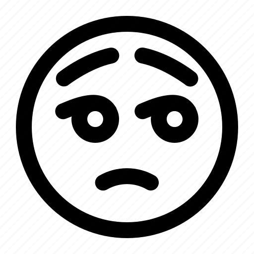 Doubtful, emoji, emoticon, sad, smiley, sticker, suspicious icon - Download on Iconfinder