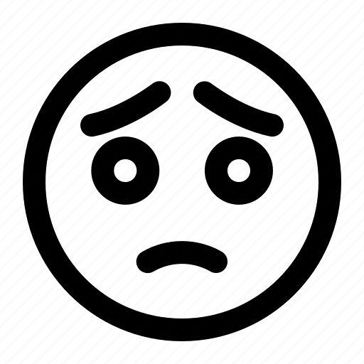 Emoji, emoticon, expression, face, sad, smiley, sticker icon - Download on Iconfinder