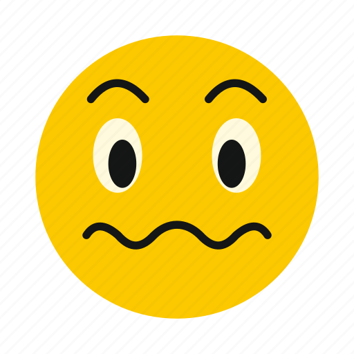 Character, cute, emoticon, emotion, expression, puzzled, sadness icon - Download on Iconfinder