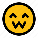 creepy, smille, emoticon, face, emoji, character, yellow, expression, facial, avatar