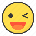 emoji, emoticon, expression, face, happy, smile