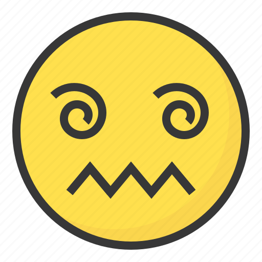 Emoji, emoticon, expression, face, confused, dizzy icon - Download on Iconfinder