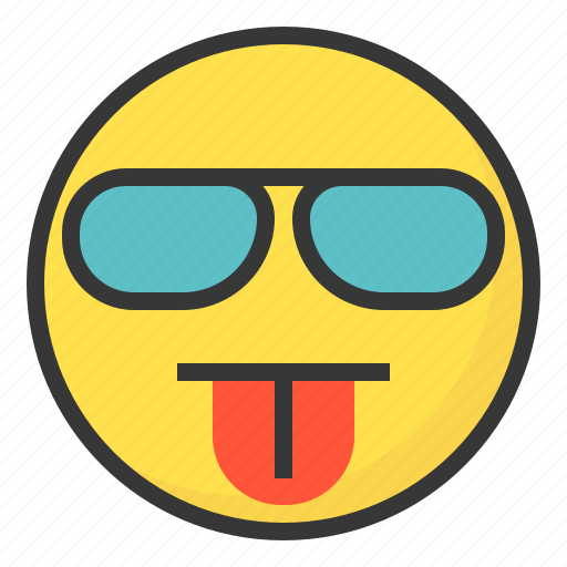 Emoji, emoticon, expression, face, blah, cool icon - Download on Iconfinder