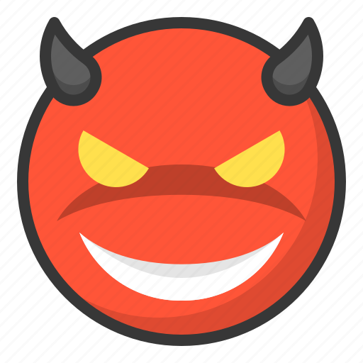 Emoji, emoticon, expression, face, devil, evil icon - Download on Iconfinder