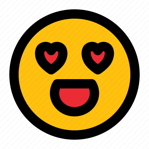 Fallin, love, emoticon, face, emoji, character, yellow icon - Download on Iconfinder