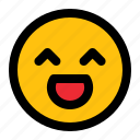 happy, emoticon, face, emoji, character, yellow, expression, facial, avatar