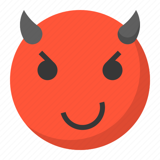 Devil, emoji, emoticon, evil, expression, face icon - Download on Iconfinder