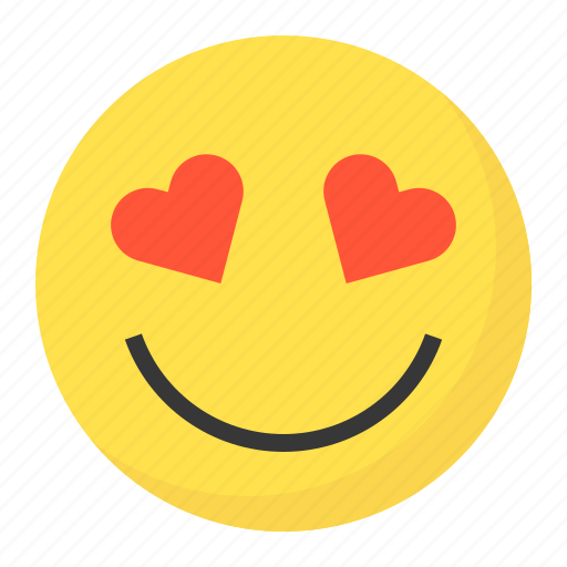 Emoji, emoticon, expression, face, love, loved icon - Download on Iconfinder