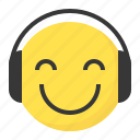 emoji, emoticon, expression, face, music