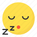 emoji, emoticon, expression, face, sleepy