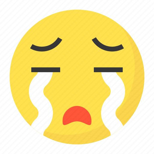 Cry, emoji, emoticon, expression, face, sad icon - Download on Iconfinder