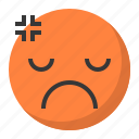 angry, annoyed, emoji, emoticon, expression, face